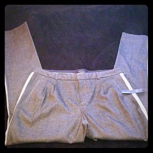 Metallic crop/skinny pants